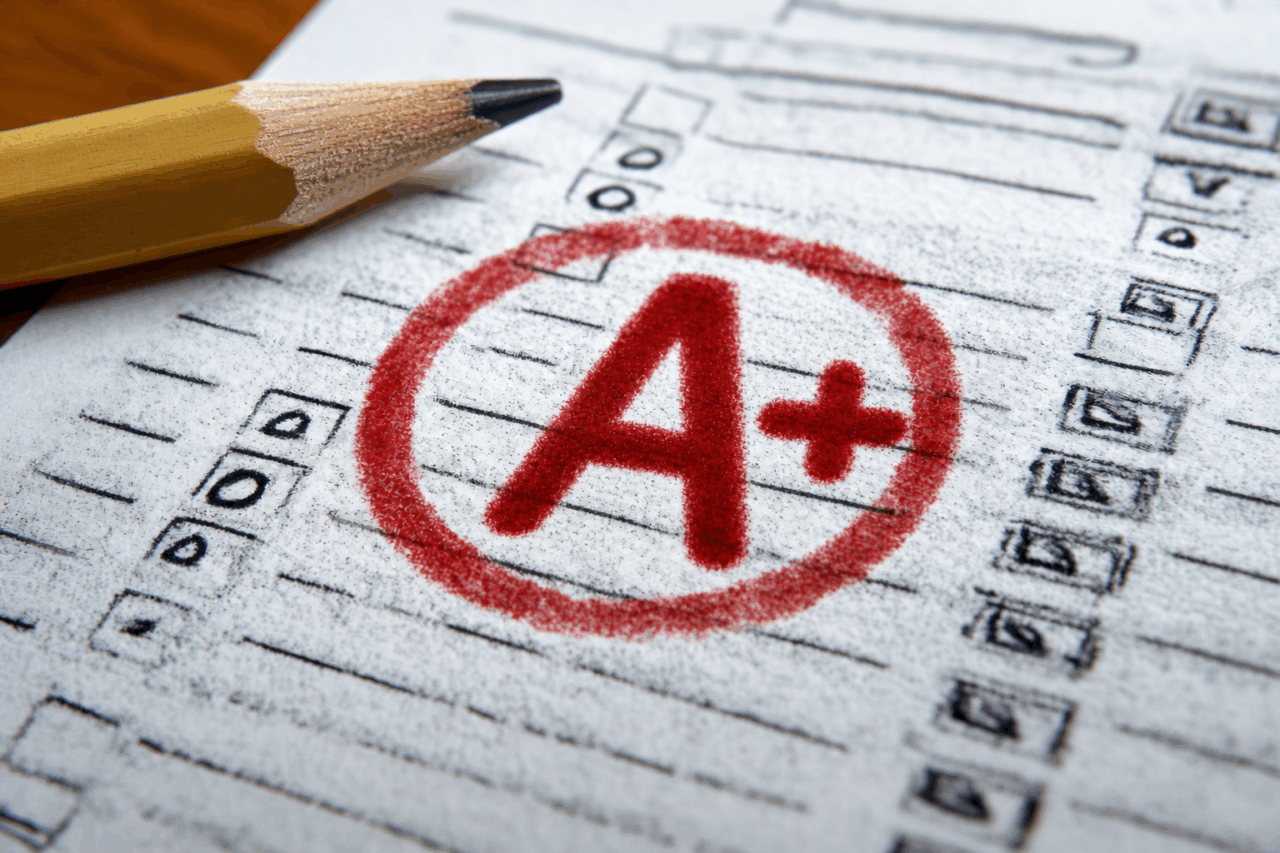 Report card A+