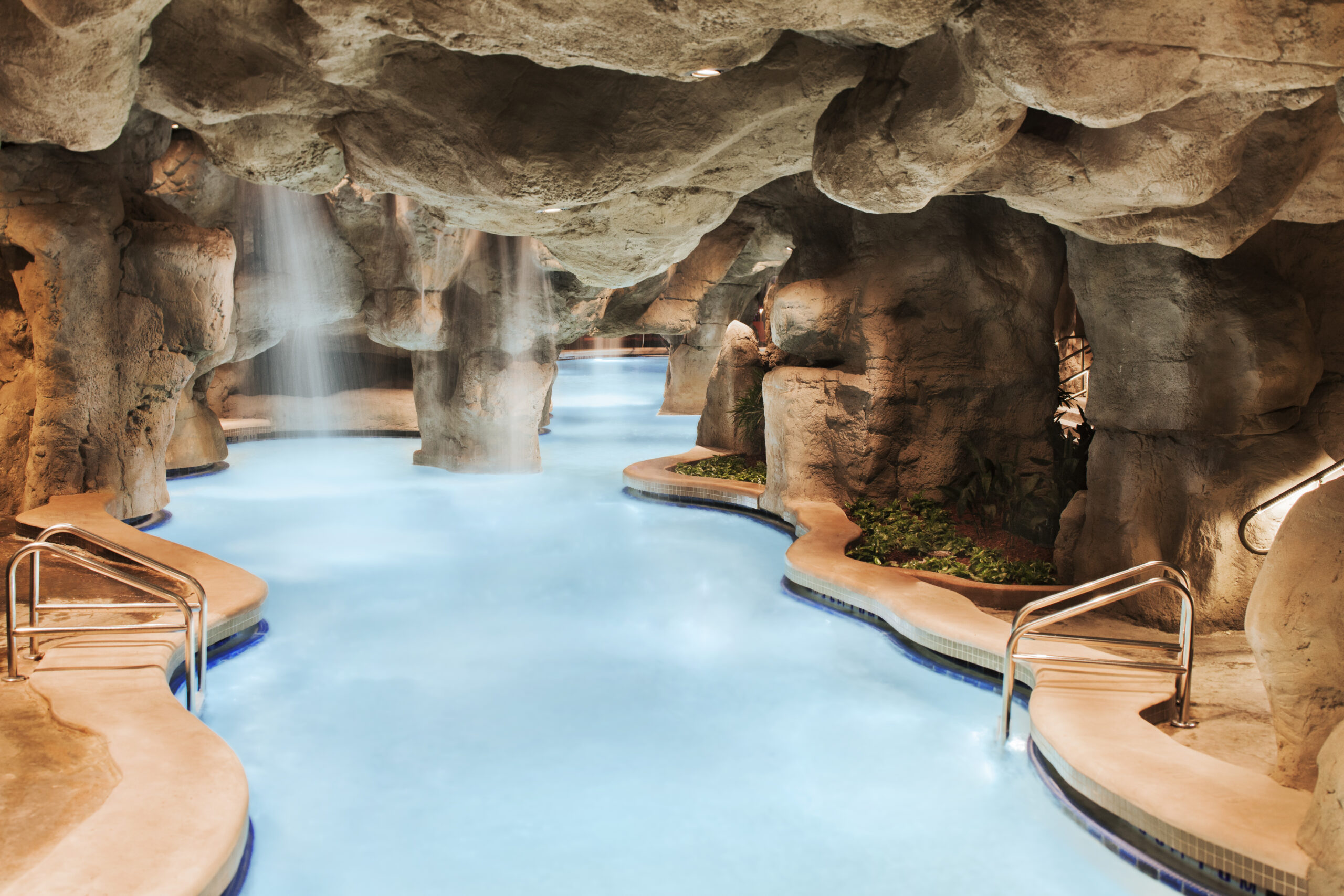 Rocks Under Lagoon Pool