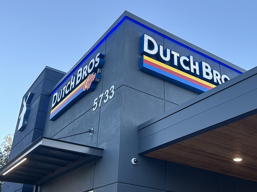 The Dutch Bros Coffee drive-thru kiosk at 5733 Roosevelt Blvd. The Dutch Bros Coffee drive-thru kiosk at 5733 Roosevelt Blvd.