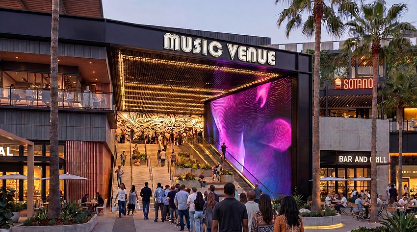 A rendering of Water Street Tampa’s planned entertainment venue. A rendering of Water Street Tampa’s planned entertainment venue.
