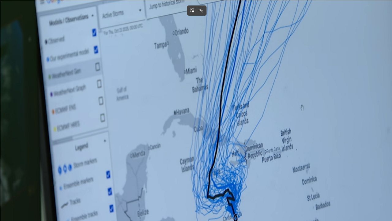 Using Hurricane Melissa as an example, Dr. Joshua Wadler of Embry-Riddle Aeronautical University said an AI model did a better job than the traditional model in forecasting the storm’s path and strength. (File Photo)