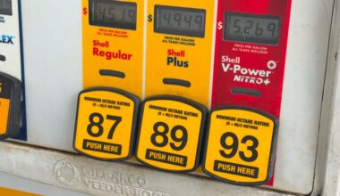 Gas prices displayed at a Shell station in Orlando, Fla. on May, 23, 2026. (Spectrum News)