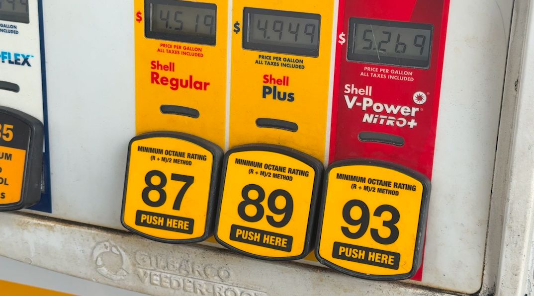 Gas prices displayed at a Shell station in Orlando, Fla. on May, 23, 2026. (Spectrum News)