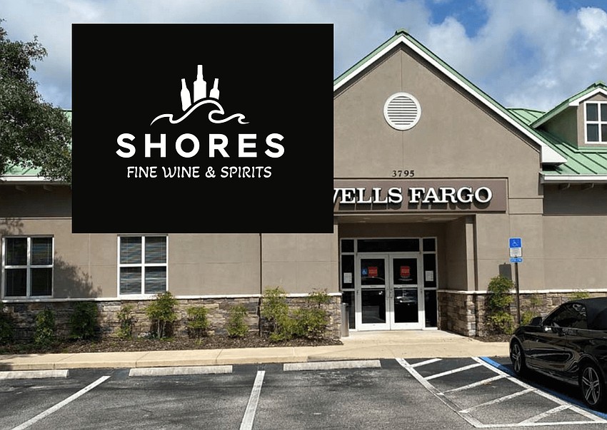 Shores Fine Wine & Spirits is planned for a former Wells Fargo bank at 3795 Palm Valley Road in Ponte Vedra Beach. Shores Fine Wine & Spirits is planned for a former Wells Fargo bank at 3795 Palm Valley Road in Ponte Vedra Beach.