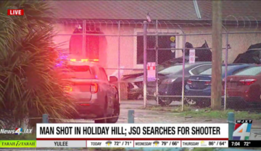 Woman sought after man shot twice during fight at bar, JSO says