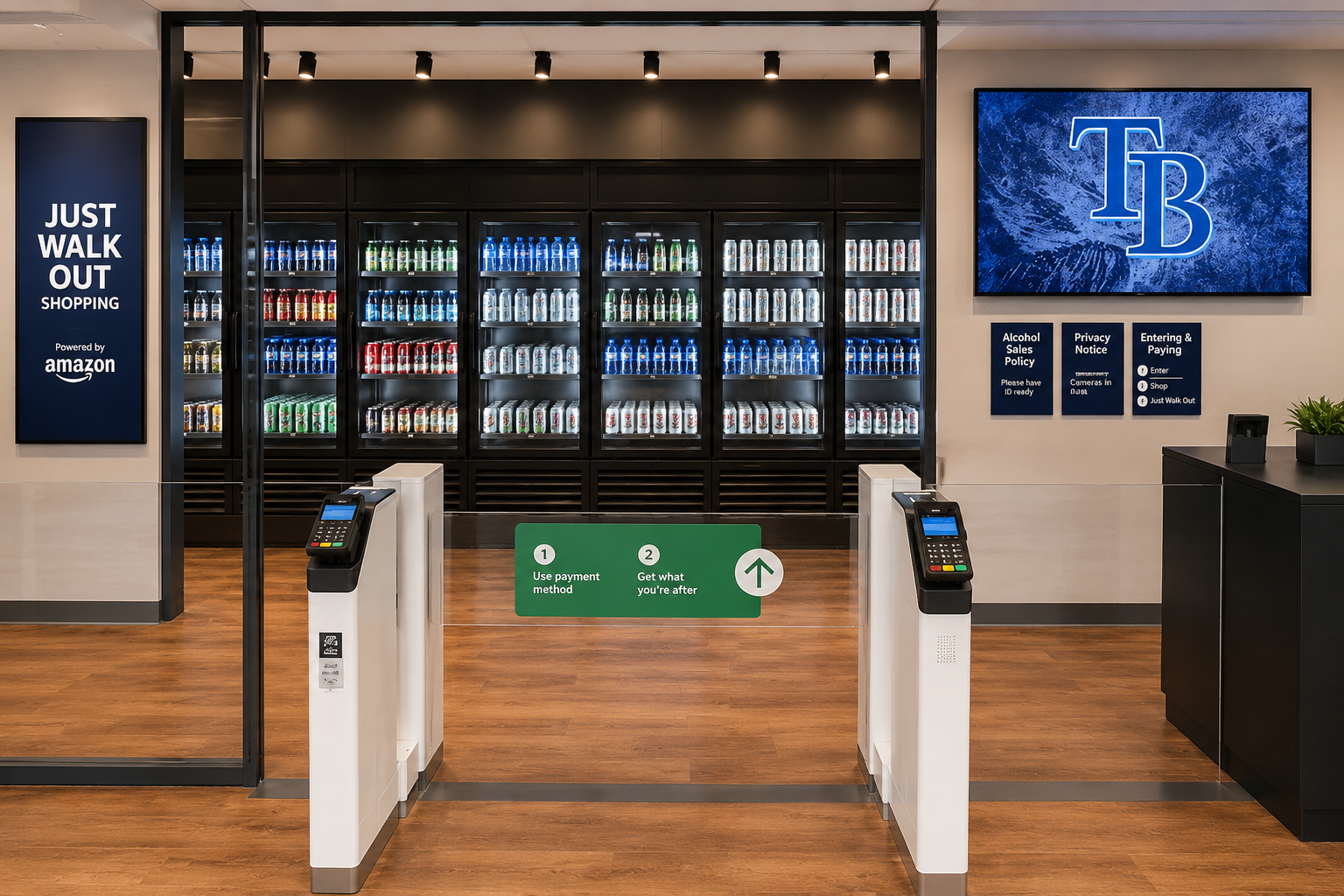 Amazon-powered store opens at Tropicana Field