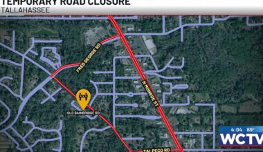 Part of Old Bainbridge Road to close starting Wednesday amid continued construction