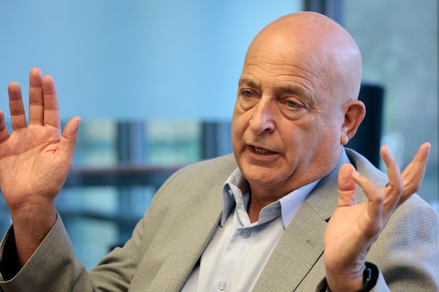 BioXtek CEO & founder Dr. Bruce Werber gives an interview at GBI Biomanufacturing in Plantation on Tuesday, May 5, 2026. Florida passed a law last year allowing doctors to use stem cells for more medical uses. The lab just got federal funding to expand. (Amy Beth Bennett / South Florida Sun Sentinel)