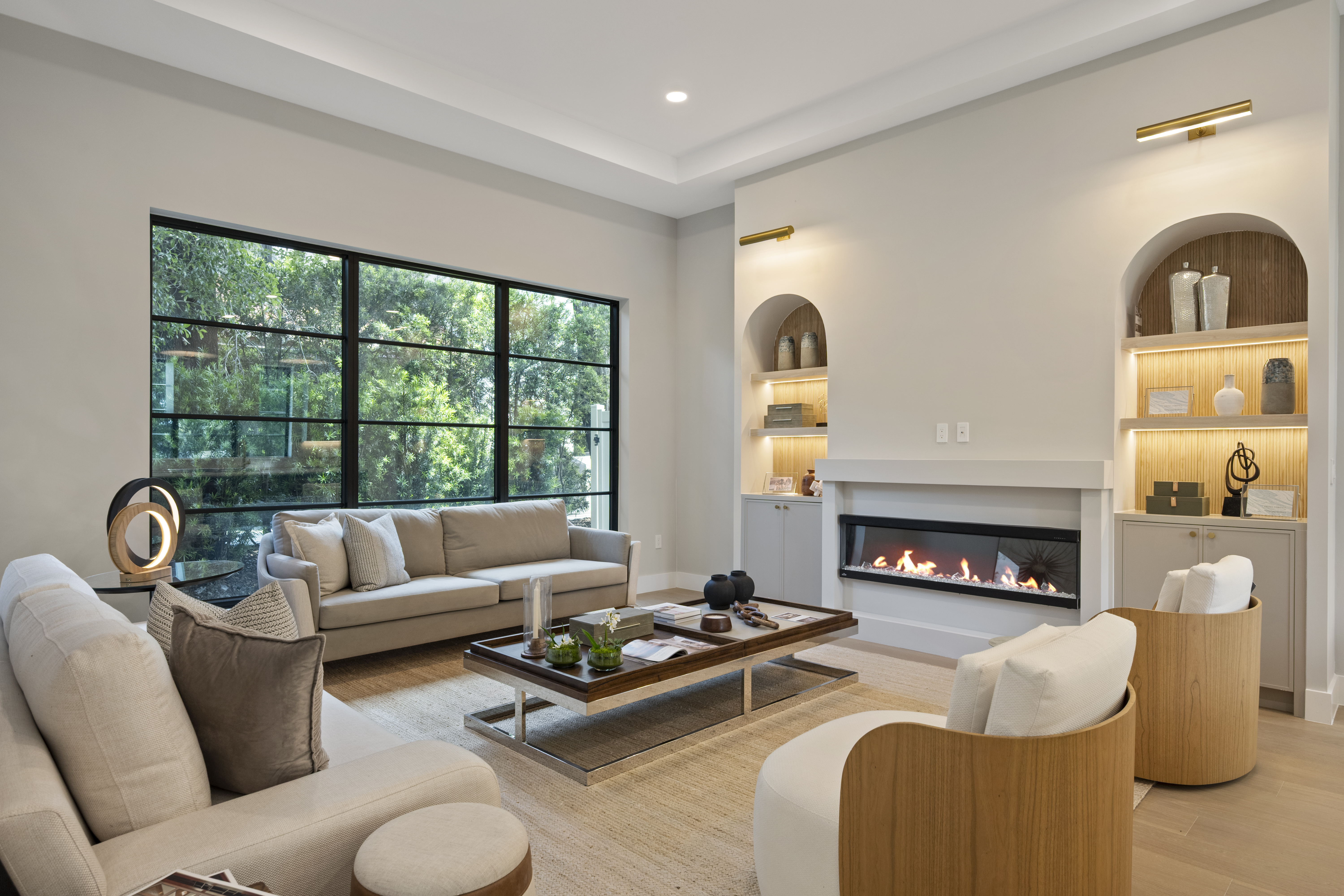 The home is being offered with a $100,000+ furniture package...