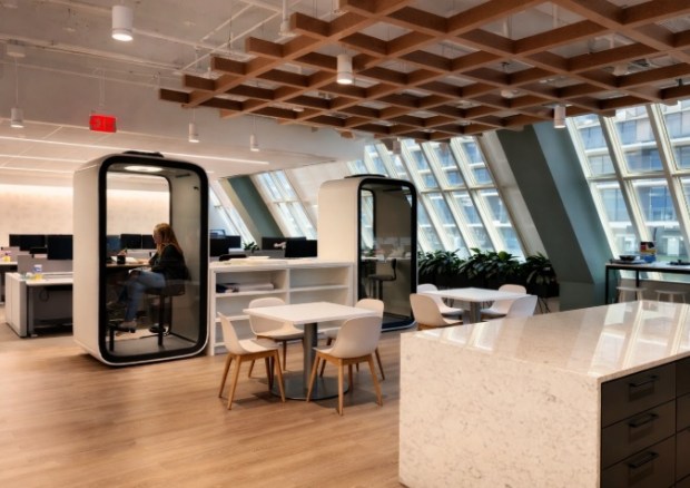 AECOM, a global infrastructure consulting firm, renovated its office on Orange Avenue and was honored in the new office design category Tuesday, May 5, 2026 during the Gold Brick Awards at the Dr. Phillips Center for the Performing Arts. (Courtesy of Downtown Orlando Partnership)