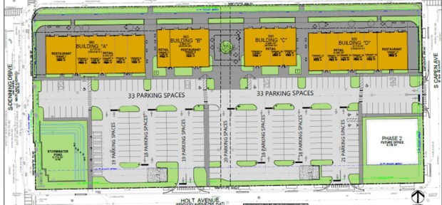 A page from plans for Fairbanks Crossing, which would rise on 4.22 acres of land at 860 W. Fairbanks Ave. in Winter Park. The project would bring 29,760 square feet of space for retail and restaurants on land that's the former location of Holler Orlando RV. In recent years, the city has sought to transform the corridor into more of a mixed-use neighborhood. (Plan from Z Developments/Winter Park)