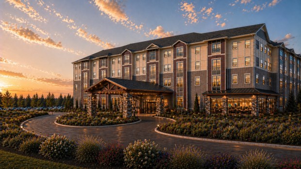 A conceptual rendering of the 100-unit Legacy Place senior affordable housing community, set to rise on Piedmont Street just west of John Young Parkway in Orlando. (Provided by Wendover Group)