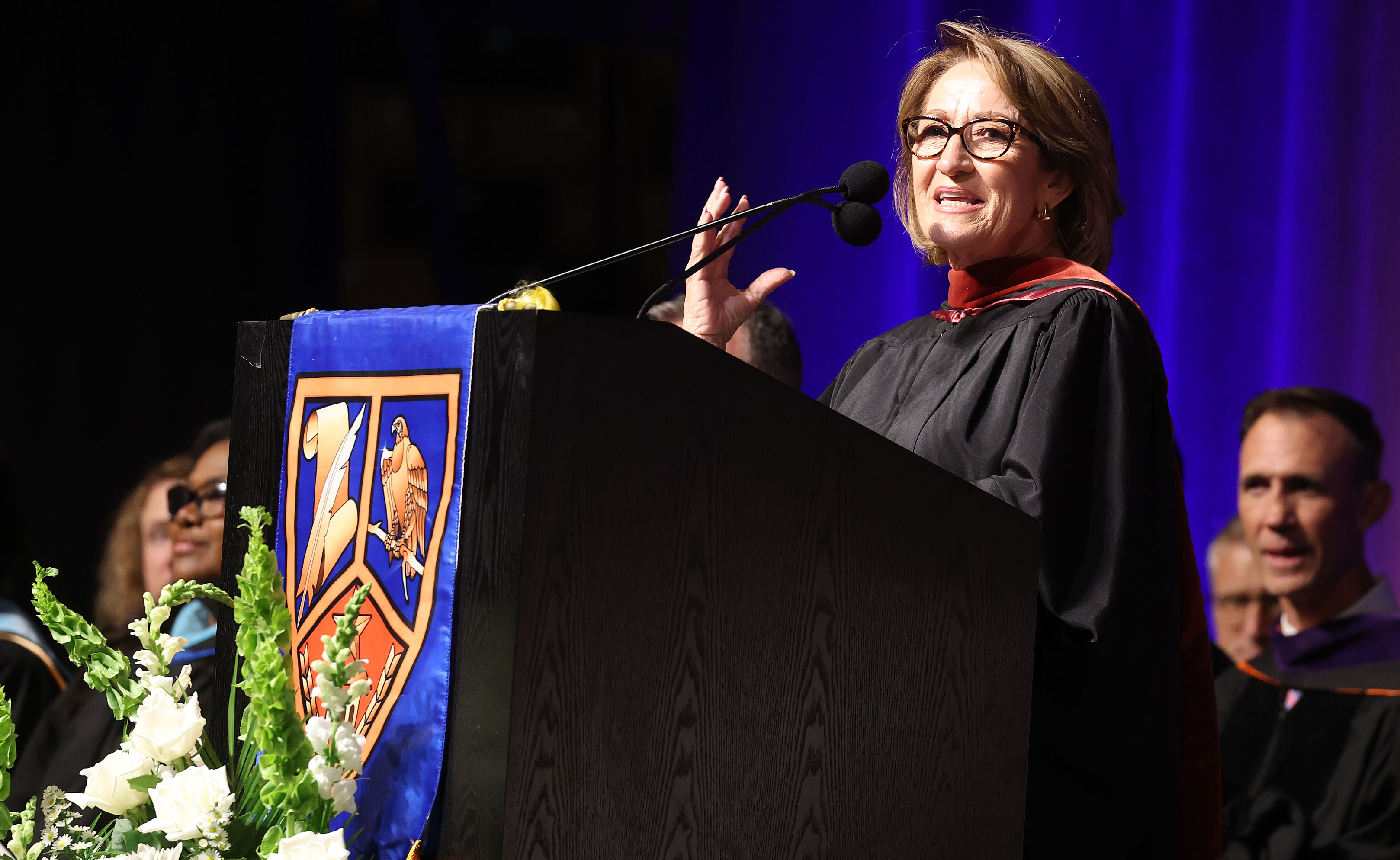 Teresa Jacobs, Orange County School Board chairperson, speaks during West...