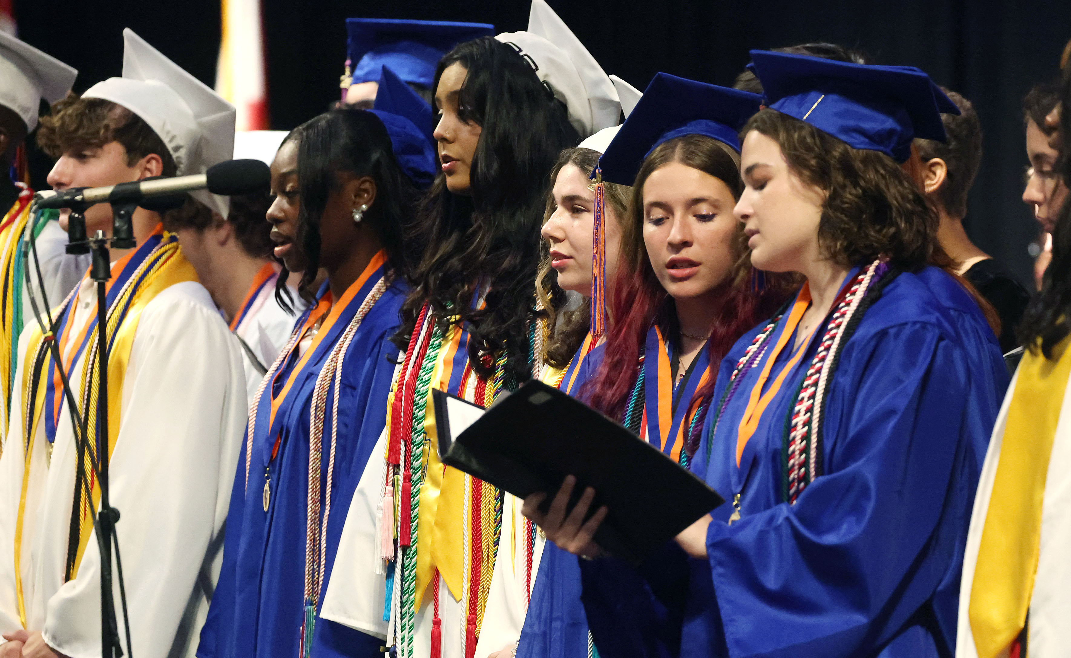 The West Orange High Choir sings during West Orange High...