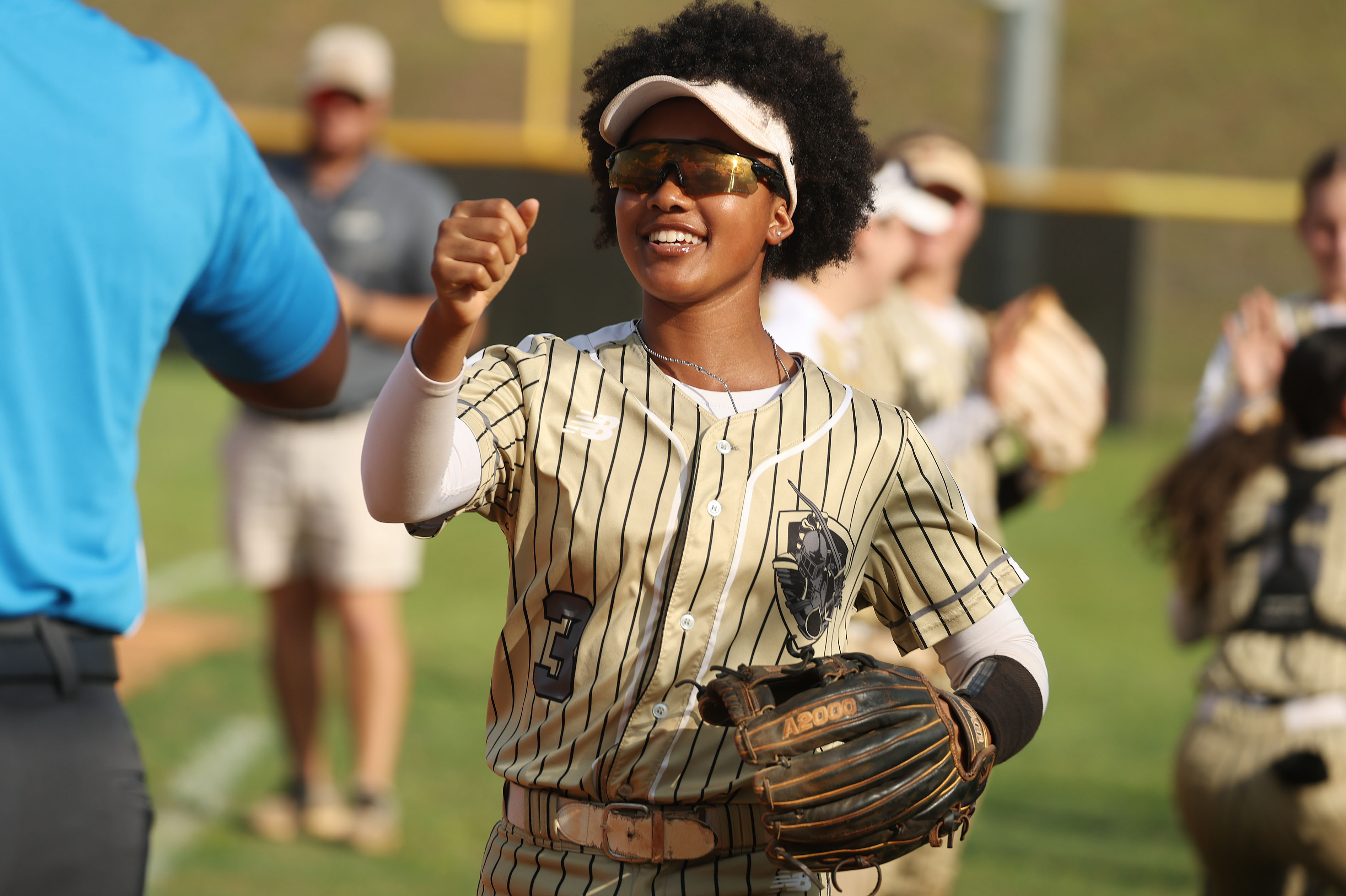 East Ridge High softball player Victoria Peterson is pictured during...