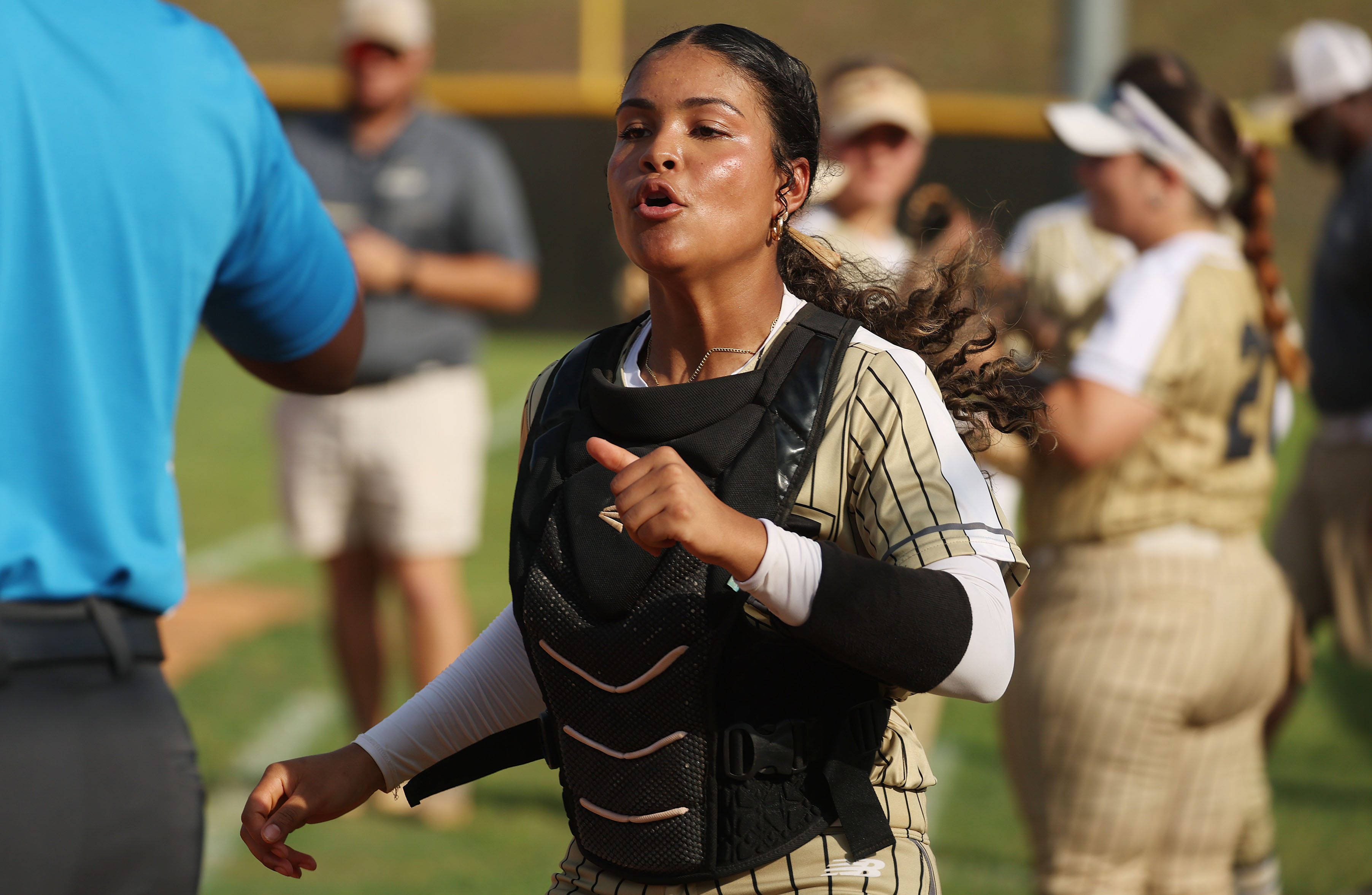 East Ridge High softball player Lelia Bolden is pictured during...