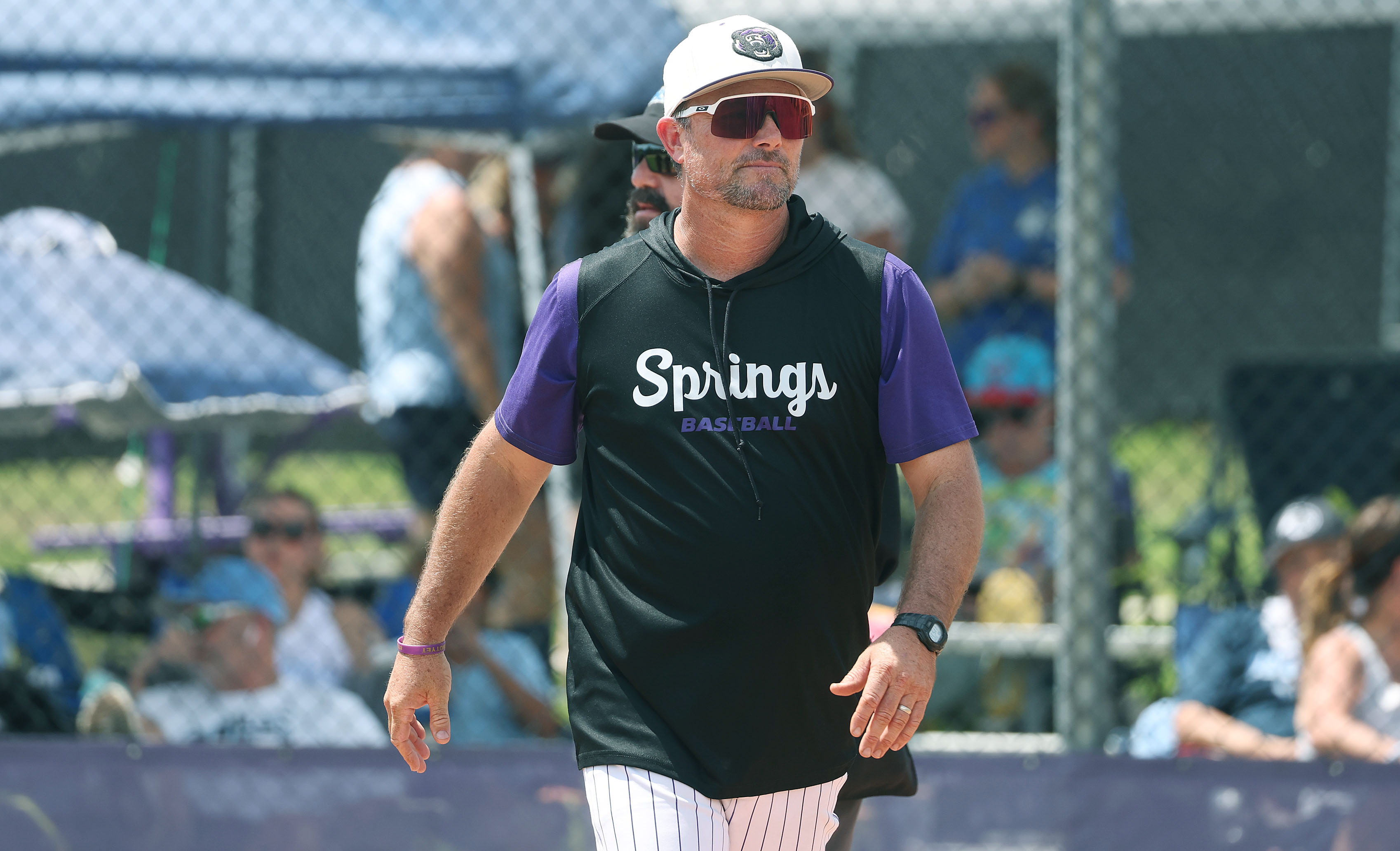 Winter Springs High baseball coach Mike Bradley is pictured during...