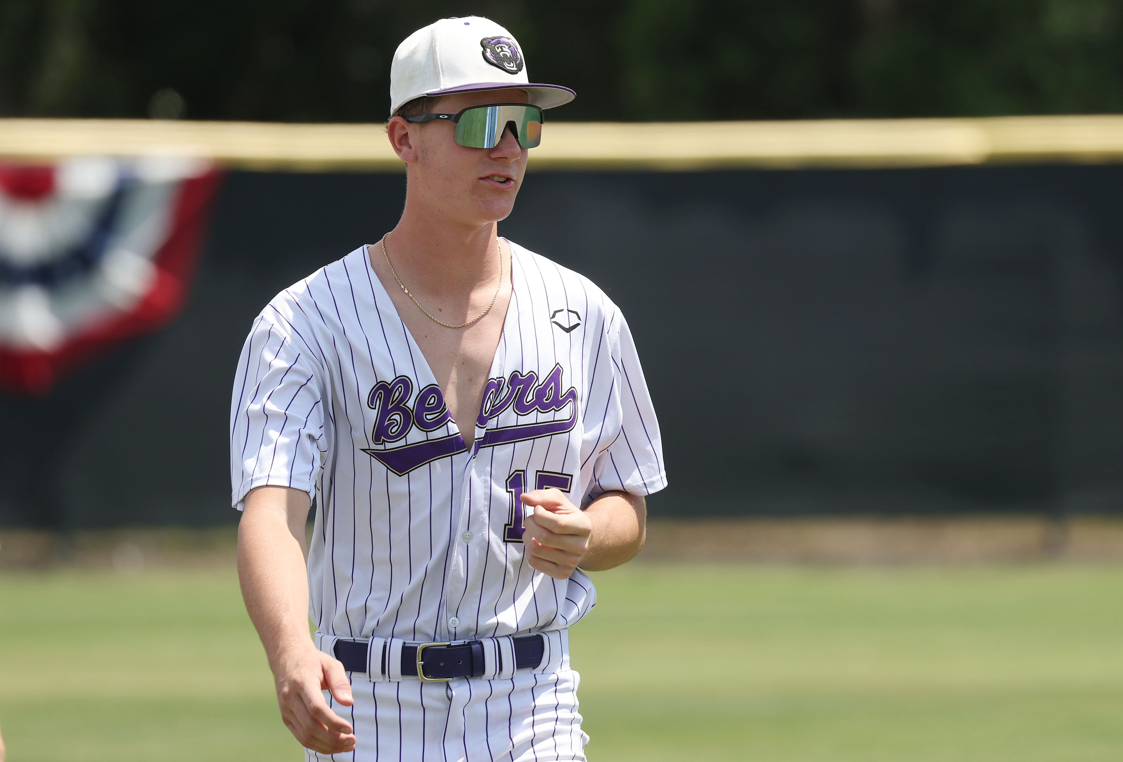 Winter Springs High baseball pitcher Tripp Rosenberger is pictured during...