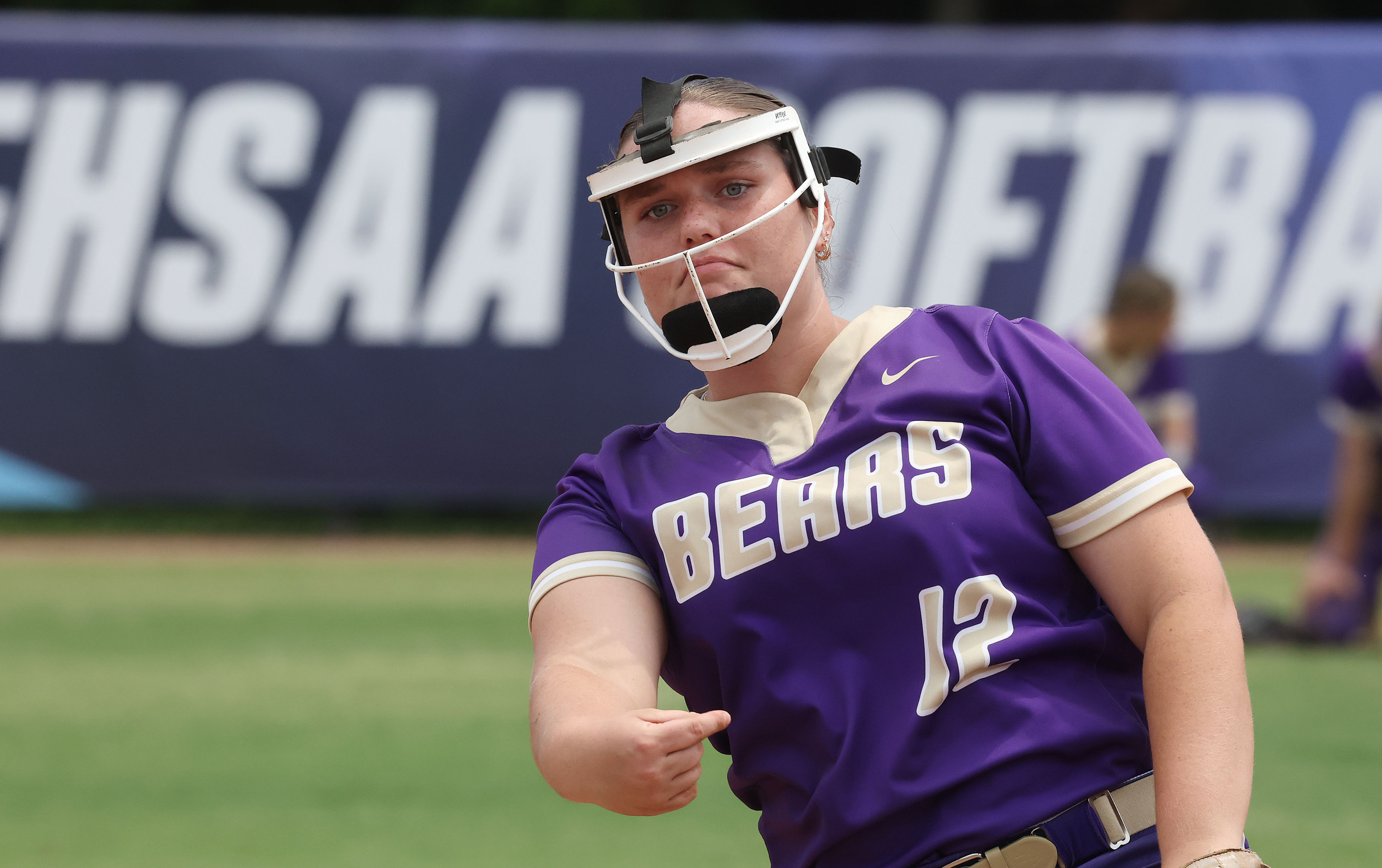 Winter Springs pitcher Christina Brisson throws during the Class 5A...