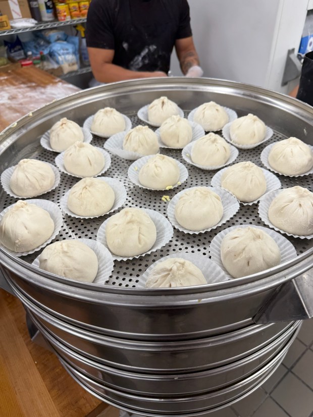 Sio pao at The Baker's Son in Kissimmee are made fresh almost daily and sold from the cooler to take home. They come with either adobo pork or chicken filling. (Photo courtesy The Baker's Son Kissimmee)