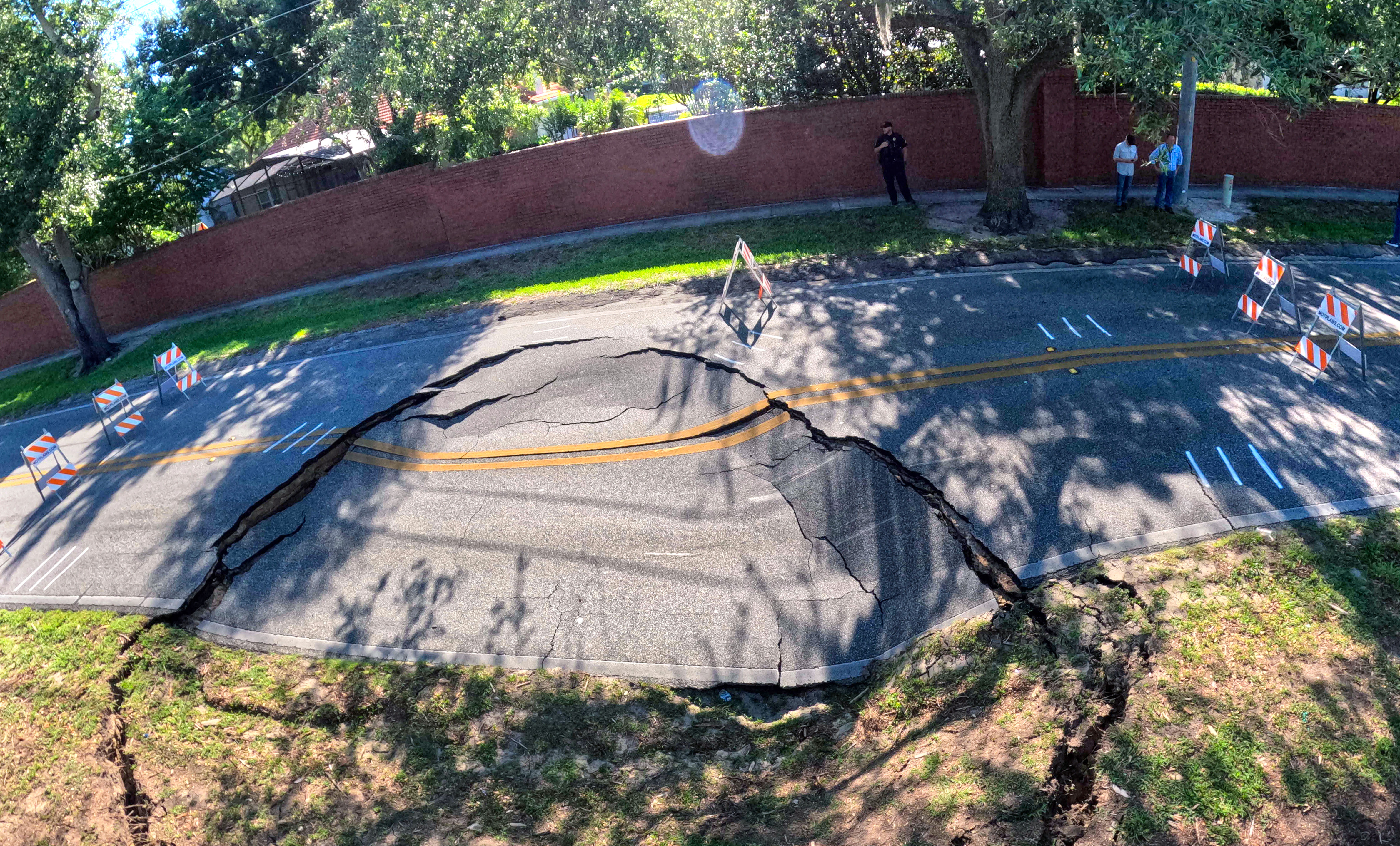 Wymore Road in Maitland remains closed after a sinkhole developed...