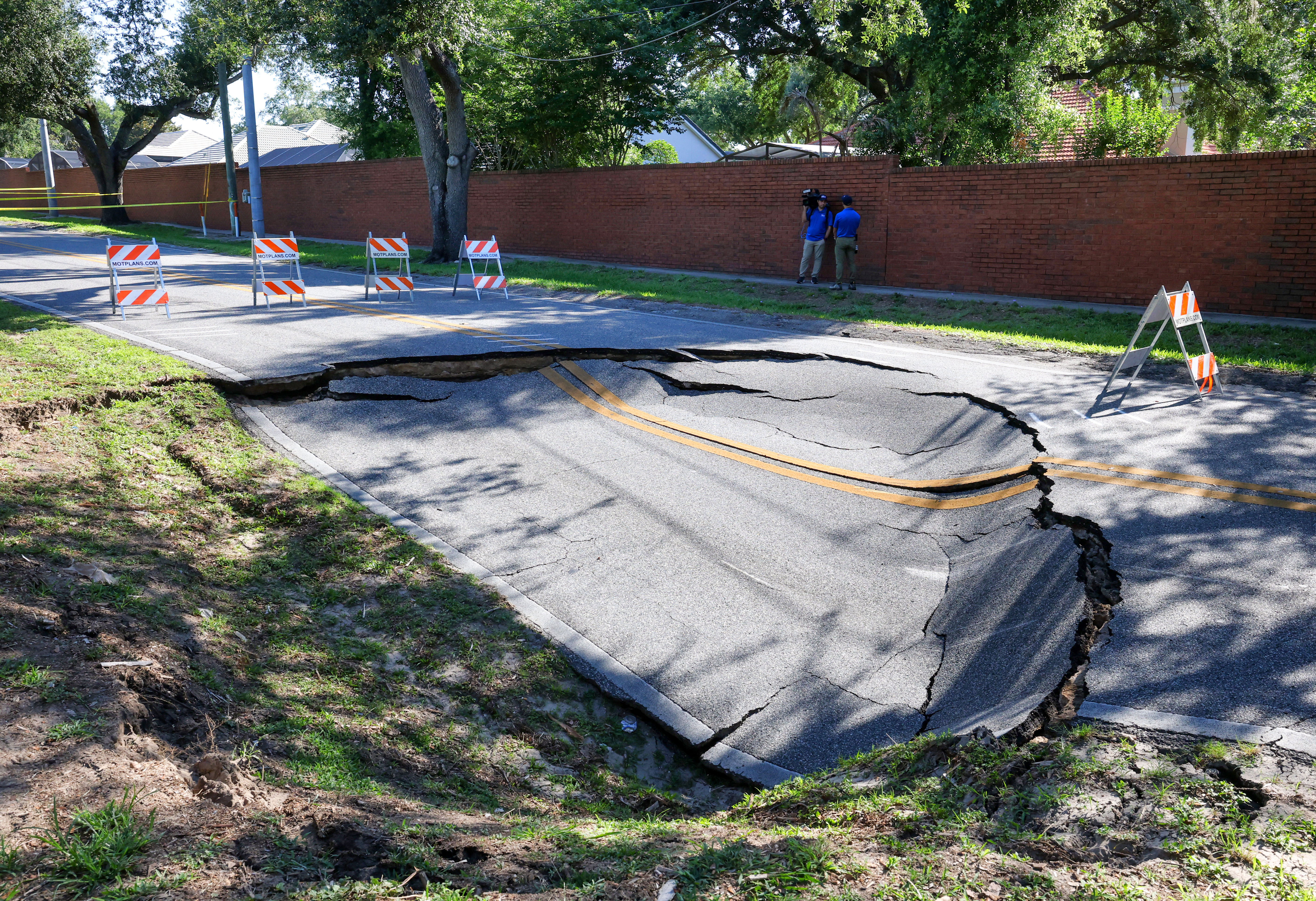 Wymore Road in Maitland remains closed after a sinkhole developed...