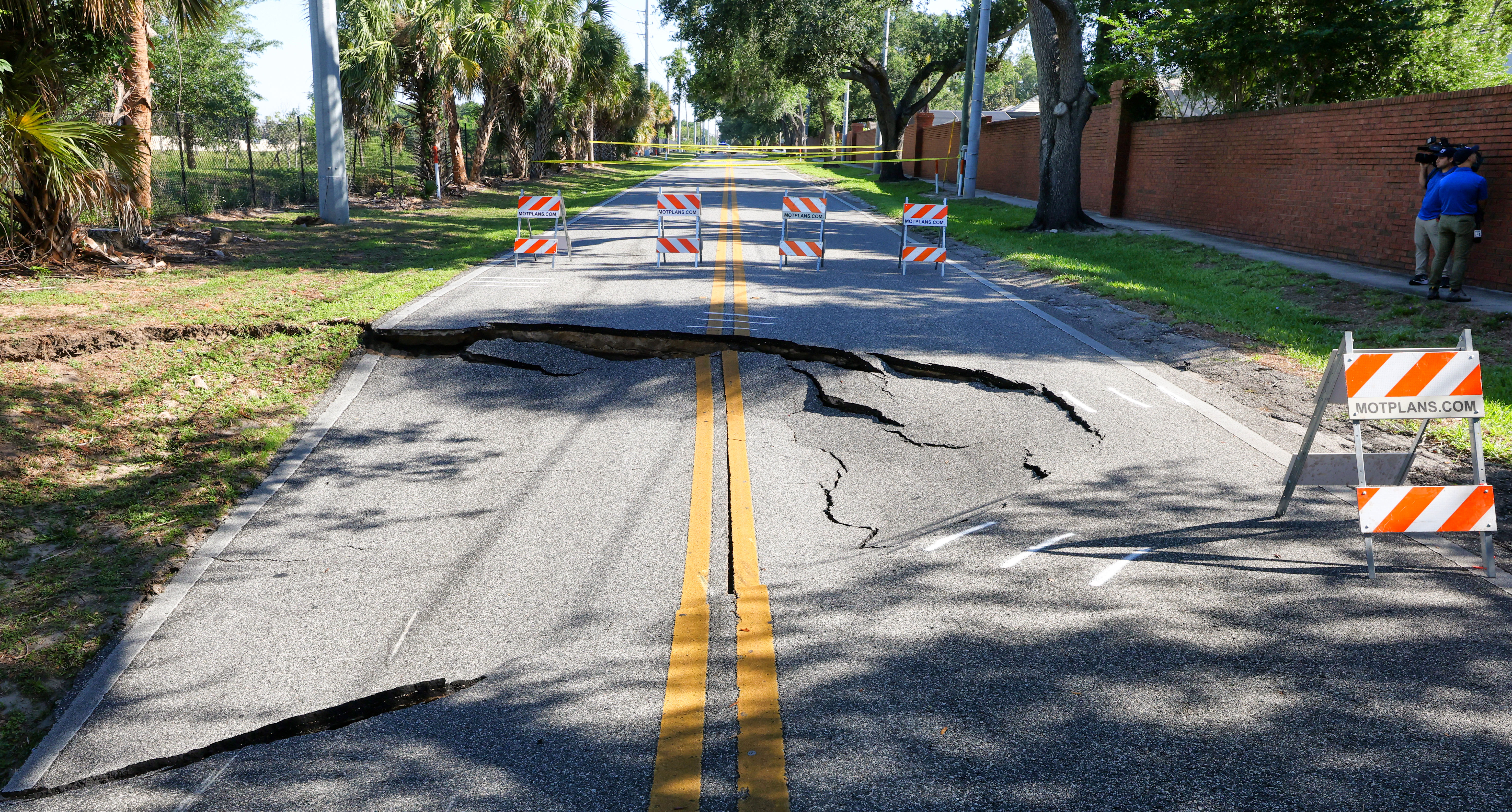 Wymore Road in Maitland remains closed after a sinkhole developed...