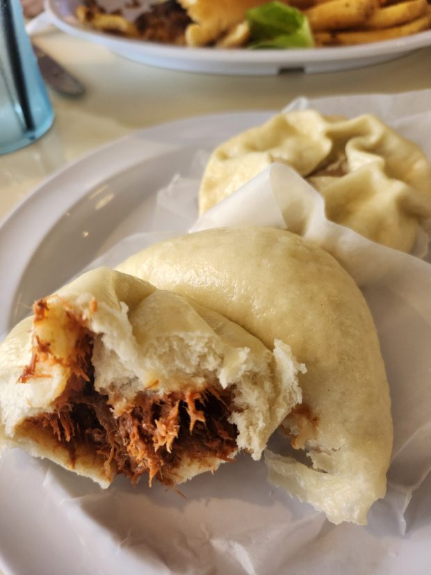 Steamed manapua are made fresh each morning, as is the tender filling. (Amy Drew Thompson/Orlando Sentinel)