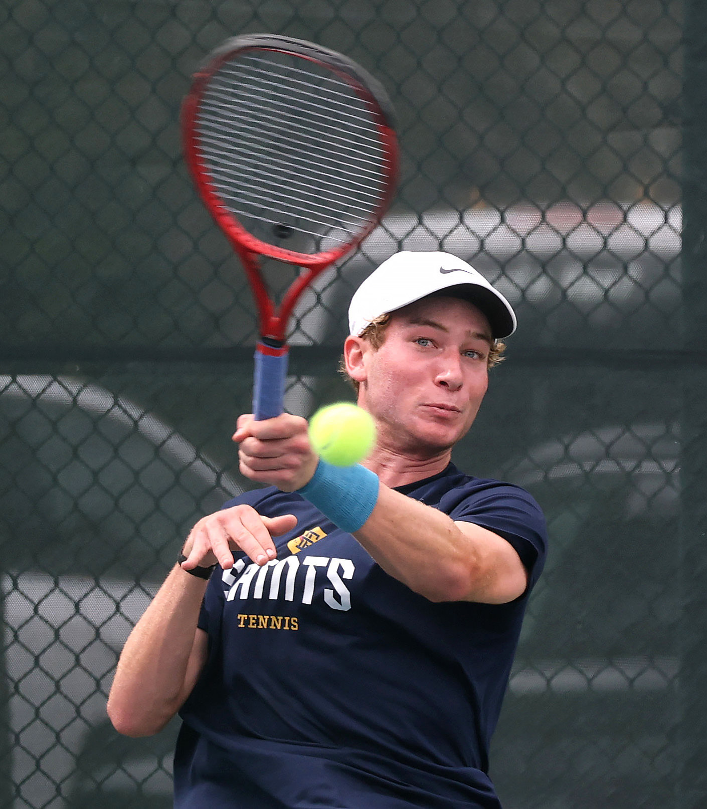 Trinity Prepâs Ben Demetriades keeps his eye on the ball...