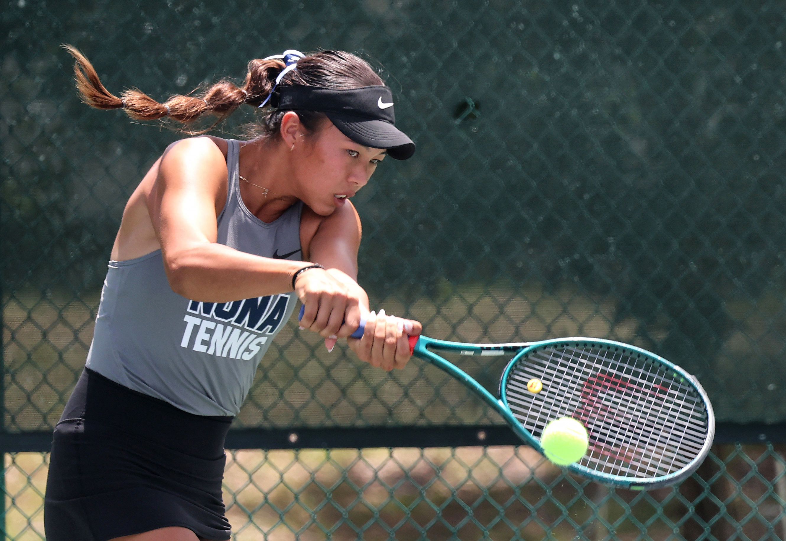 Lake Nona sophomore Ashley Narath completed an undefeated singles season...