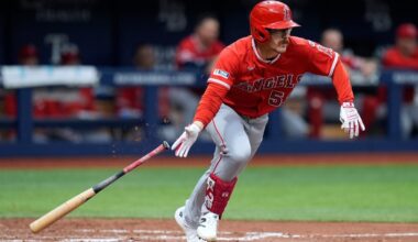 Wade Meckler hits first grand slam to help the Angels rout Rays 14-3