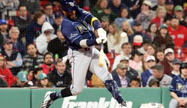 Tampa Bay Rays' Yandy Diaz celebrates 1,000 career hit