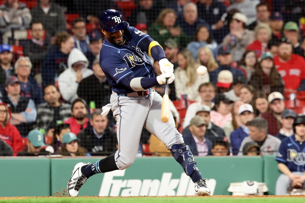 Tampa Bay Rays' Yandy Diaz celebrates 1,000 career hit