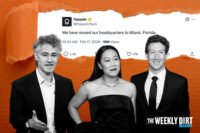 Palantir CEO Alex Karp with Priscilla Chan and Mark Zuckerberg