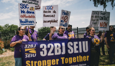 ‘So many broken promises’: Blue-collar workers at USF protest for union contact, higher wages, affordable healthcare