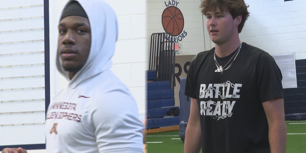 Brookwood football alums return to campus to host camp for students