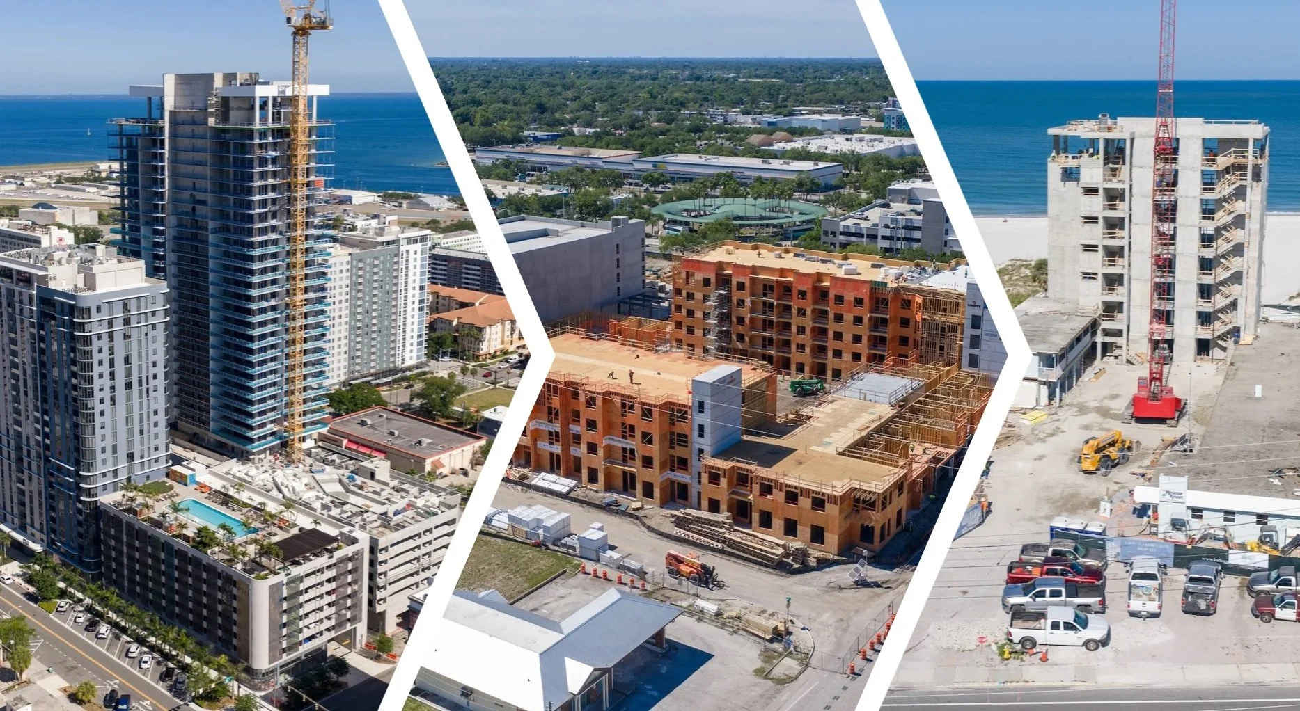 Aerial St. Pete: Drone photos show major developments rising across St. Pete