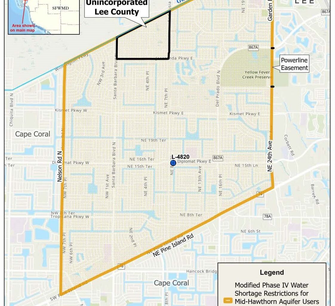 South Florida Water Management District Eases Irrigation Restrictions in Northeastern Cape Coral