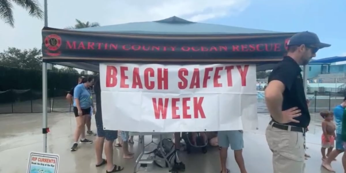 Martin County ocean rescue teaches water safety skills during National Beach Safety Week
