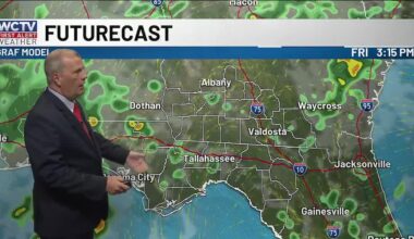 Rain chances stay high to end your workweek for Tallahassee, the Big Bend and South Georgia