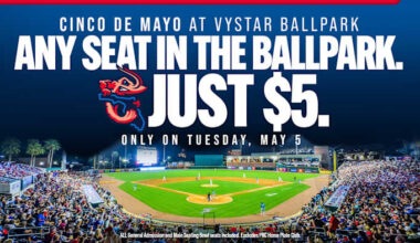 Jumbo Shrimp host Cinco de Mayo celebration, giveaways and Mother’s Day weekend at VyStar Ballpark