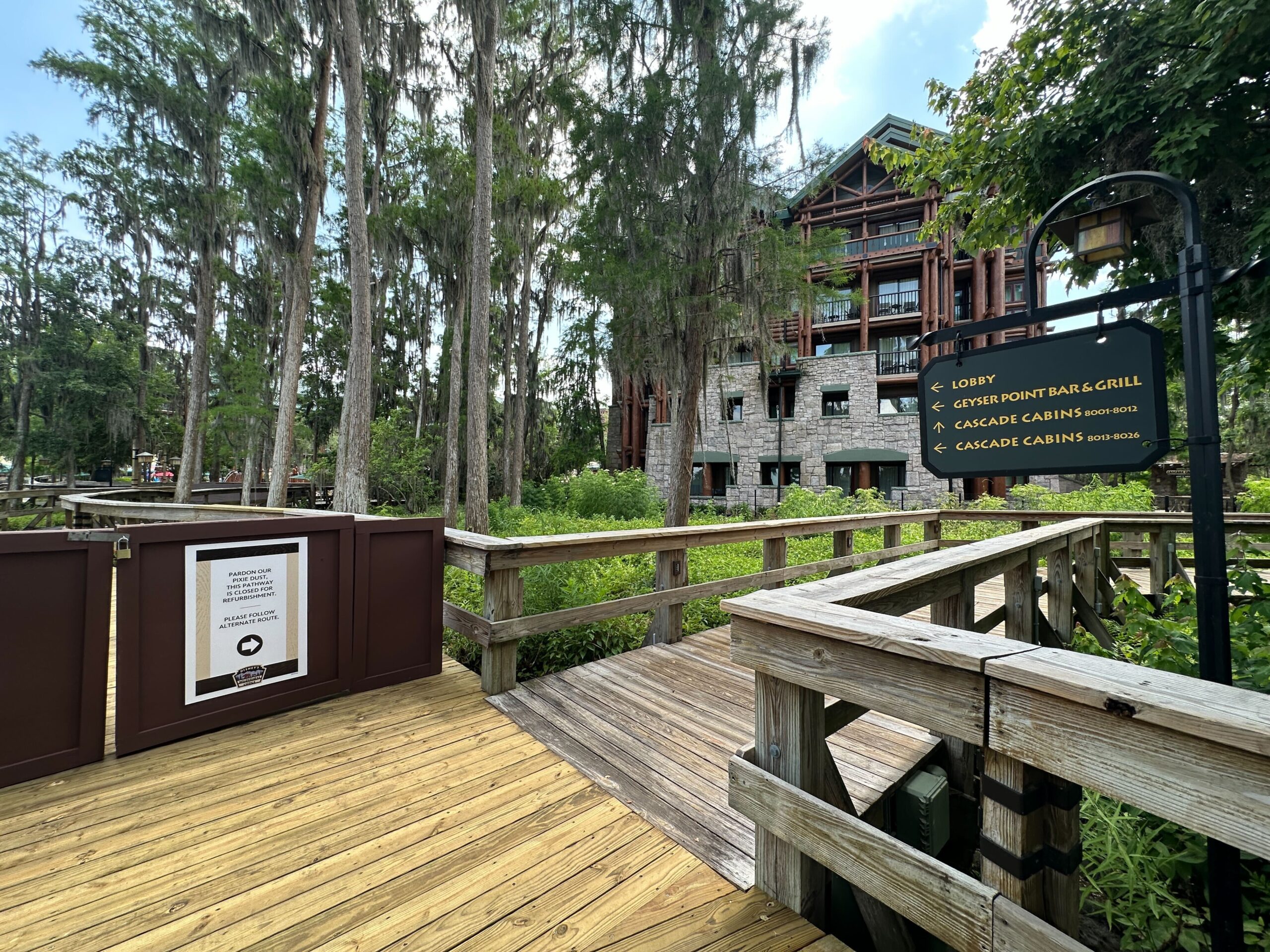 Refurbishment work and renovations at Disney's Fort Wilderness