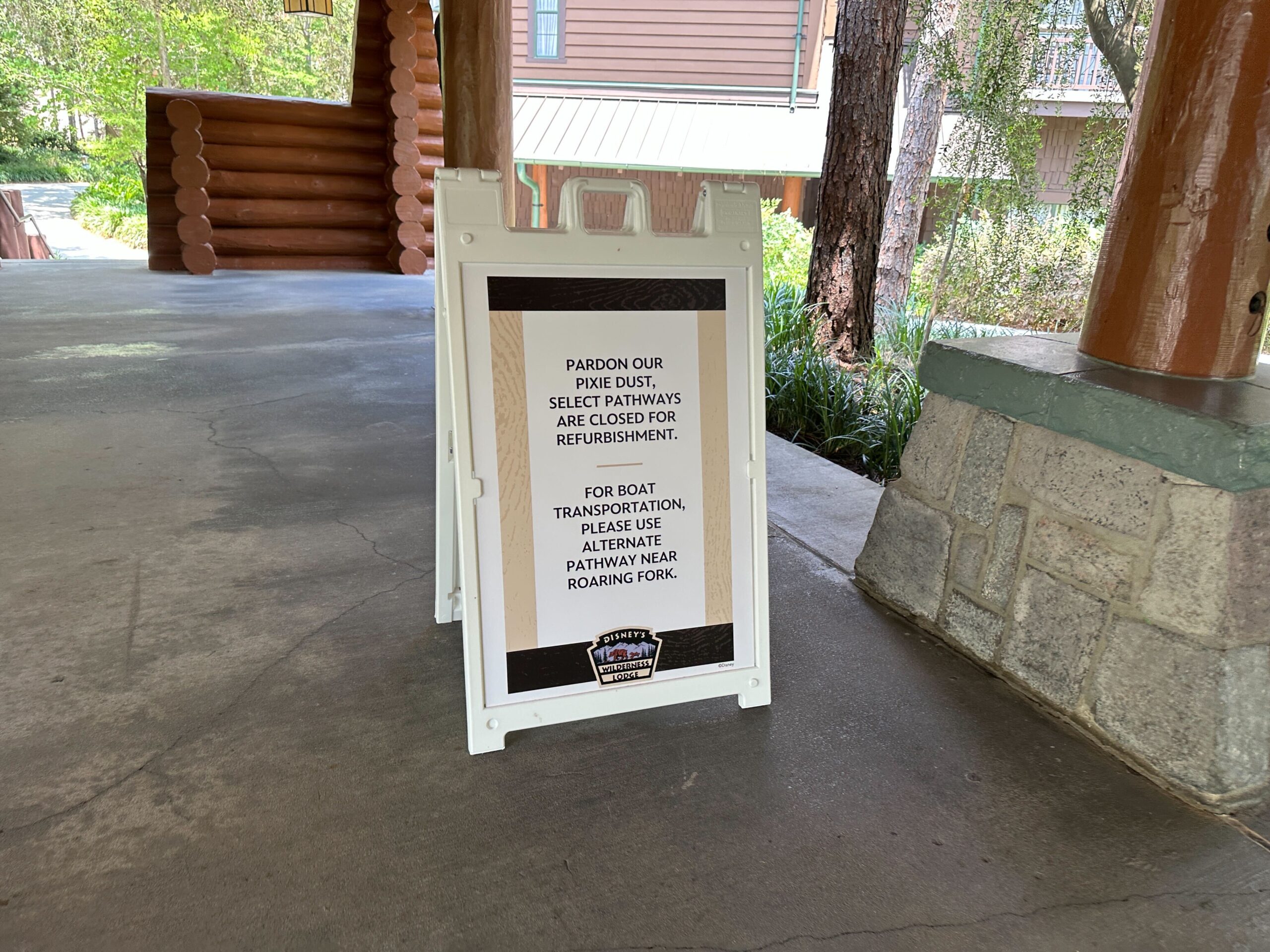 Refurbishment work and renovations at Disney's Fort Wilderness