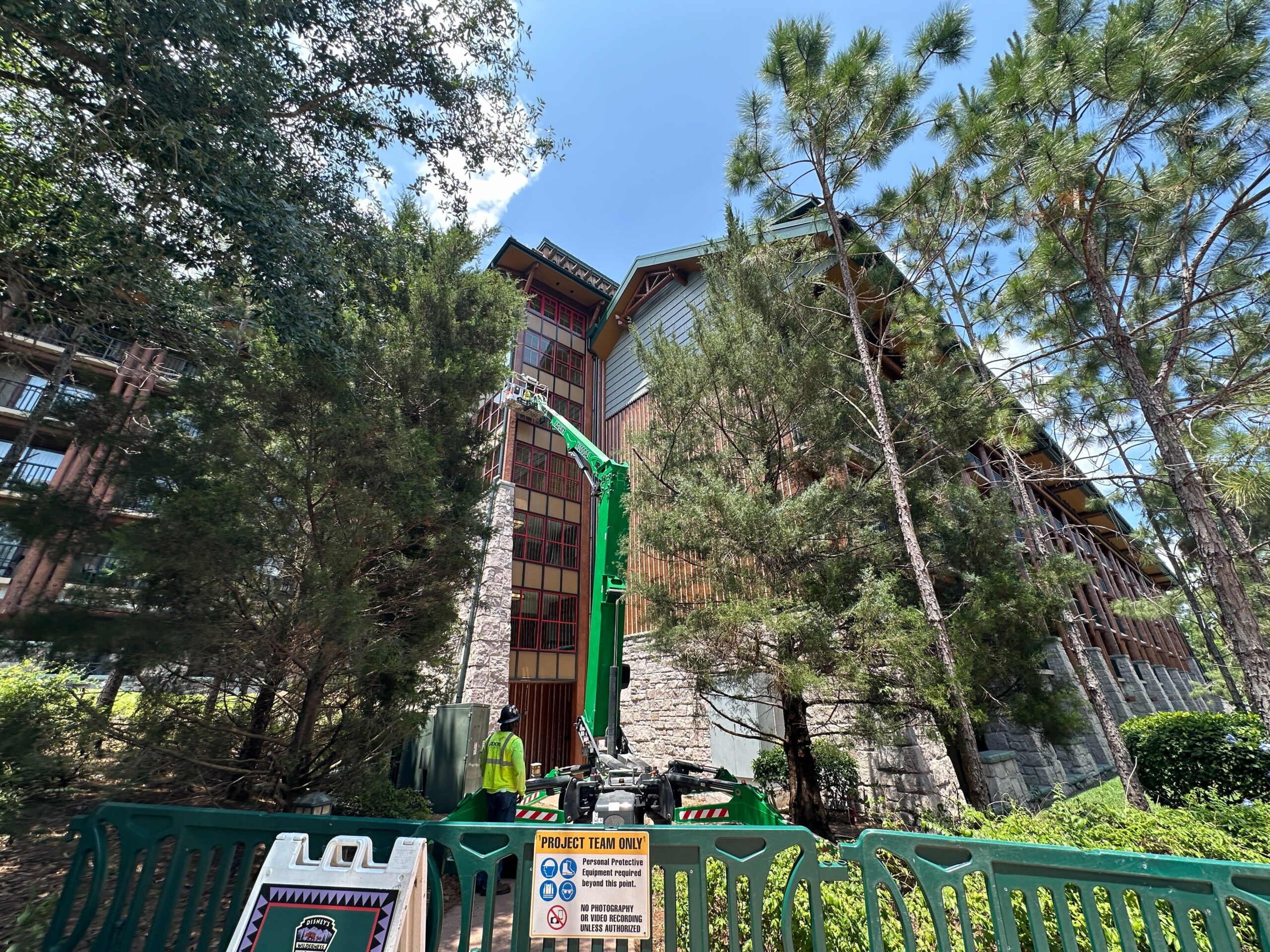 Refurbishment work and renovations at Disney's Fort Wilderness