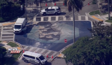 Water main break causes road closures at intersection of SE 15th St & Cordova Rd in Fort Lauderdale - WSVN 7News | Miami News, Weather, Sports