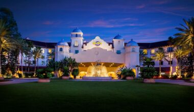 The sky is blue and the vibes are lit at Loews and Universal Orlando's Hard Rock Hotel.