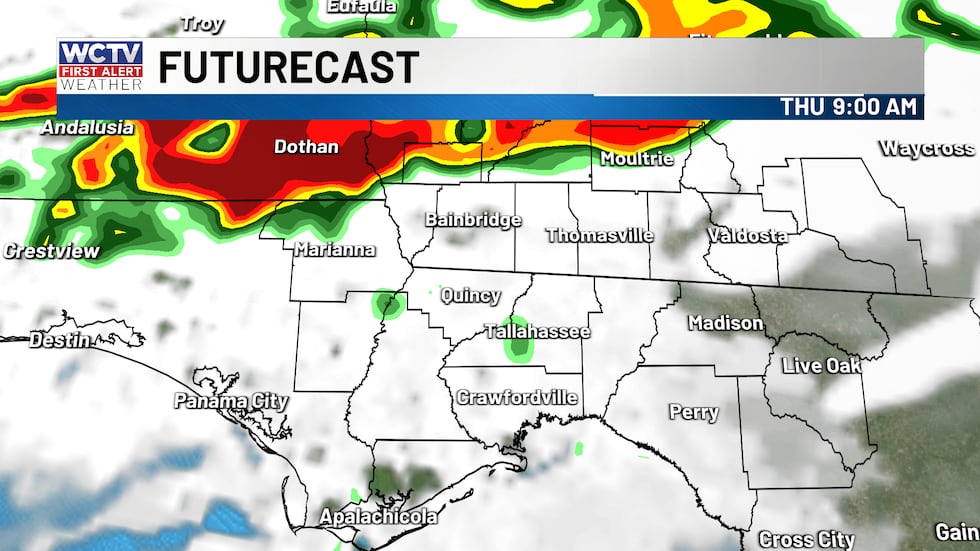 Out the door, most locations will NOT be dealing with rain. But by the afternoon, scattered...