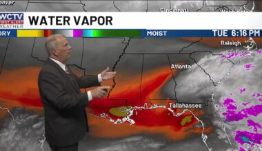 Dry air rapidly returning to our area, but for how long?