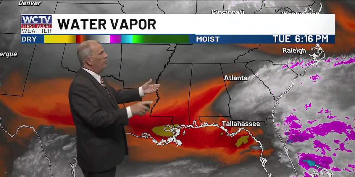 Dry air rapidly returning to our area, but for how long?