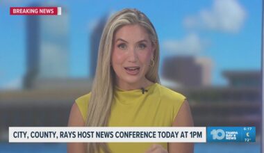 The City of Tampa and the Tampa Bay Rays will host a news conference on Friday afternoon